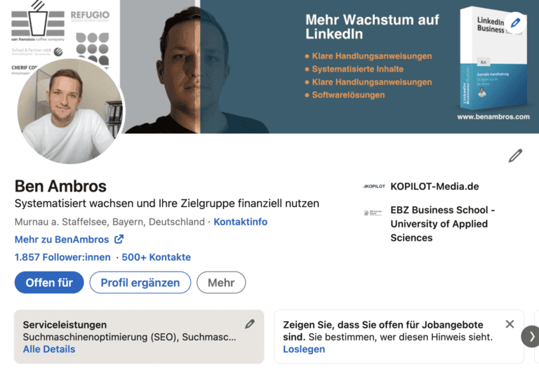 linkedin profil optimieren