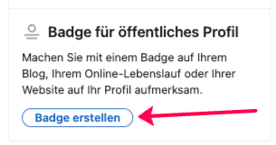linkedin badge