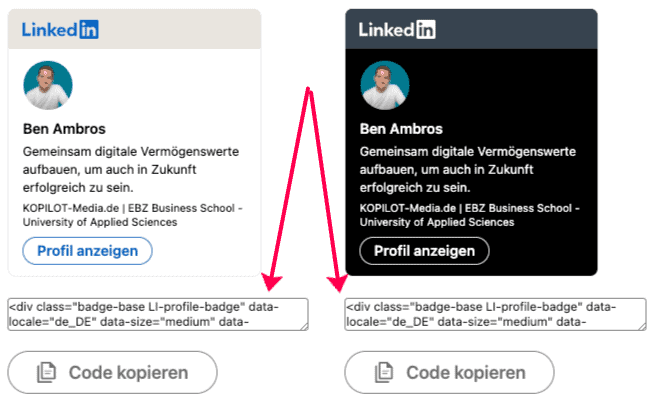LinkedIn Badges