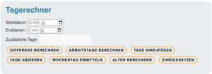 Tagerechner 2023
