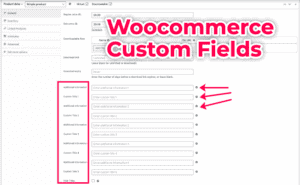 Woocomerce Custom flieds Éditer la description du plugin